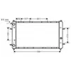 Radiateur, refroidissement du moteur VNA2114 Ava Quality Cooling VNA2114