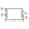 Radiateur, refroidissement du moteur VNA2289 Ava Quality Cooling VNA2289
