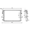Radiateur, refroidissement du moteur VNA2317 Ava Quality Cooling VNA2317