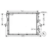 Radiateur, refroidissement du moteur VN2214 Ava Quality Cooling VN2214
