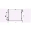 Radiateur, refroidissement du moteur DN2444 Ava Quality Cooling DN2444