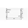 Radiateur, refroidissement du moteur PE2412 Ava Quality Cooling PE2412