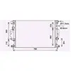 Radiateur, refroidissement du moteur FD2642 Ava Quality Cooling FD2642