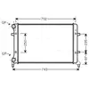 Radiateur, refroidissement du moteur VN2204 Ava Quality Cooling VN2204