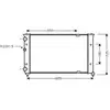 Radiateur, refroidissement du moteur VN2156 Ava Quality Cooling VN2156