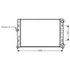 Radiateur, refroidissement du moteur VN2109 Ava Quality Cooling VN2109