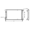 Radiateur, refroidissement du moteur VNA2041 Ava Quality Cooling VNA2041