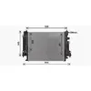 Radiateur, refroidissement du moteur RT2658 Ava Quality Cooling RT2658