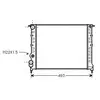 Radiateur, refroidissement du moteur RT2118 Ava Quality Cooling RT2118