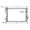 Radiateur, refroidissement du moteur BW2176 Ava Quality Cooling BW2176