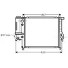 Radiateur, refroidissement du moteur BW2125 Ava Quality Cooling BW2125