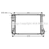 Radiateur, refroidissement du moteur BW2087 Ava Quality Cooling BW2087