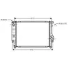 Radiateur, refroidissement du moteur BW2047 Ava Quality Cooling BW2047