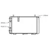 Radiateur, refroidissement du moteur CN2005 Ava Quality Cooling CN2005