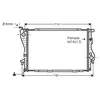 Radiateur, refroidissement du moteur BW2202 Ava Quality Cooling BW2202