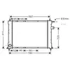 Radiateur, refroidissement du moteur AU2111 Ava Quality Cooling AU2111