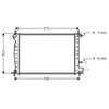 Radiateur, refroidissement du moteur FD2219 Ava Quality Cooling FD2219