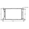 Radiateur, refroidissement du moteur FD2204 Ava Quality Cooling FD2204