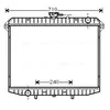 Radiateur, refroidissement du moteur DN2148 Ava Quality Cooling DN2148