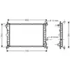 Radiateur, refroidissement du moteur FD2264 Ava Quality Cooling FD2264
