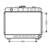 Radiateur, refroidissement du moteur MS2045 Ava Quality Cooling MS2045