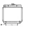 Radiateur, refroidissement du moteur MS2136 Ava Quality Cooling MS2136