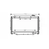 Radiateur, refroidissement du moteur TO2377 Ava Quality Cooling TO2377