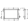 Radiateur, refroidissement du moteur DW2075 Ava Quality Cooling DW2075
