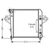 Radiateur, refroidissement du moteur JE2043 Ava Quality Cooling JE2043