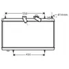 Radiateur, refroidissement du moteur PE2296 Ava Quality Cooling PE2296
