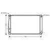 Radiateur, refroidissement du moteur TO2419 Ava Quality Cooling TO2419