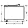 Radiateur, refroidissement du moteur SZ2046 Ava Quality Cooling SZ2046