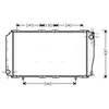 Radiateur, refroidissement du moteur SU2043 Ava Quality Cooling SU2043