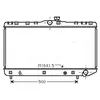 Radiateur, refroidissement du moteur TO2181 Ava Quality Cooling TO2181