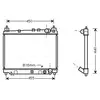 Radiateur, refroidissement du moteur TO2258 Ava Quality Cooling TO2258