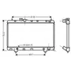 Radiateur, refroidissement du moteur TO2241 Ava Quality Cooling TO2241