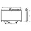 Radiateur, refroidissement du moteur MT2153 Ava Quality Cooling MT2153