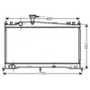 Radiateur, refroidissement du moteur MZ2160 Ava Quality Cooling MZ2160