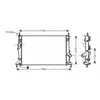 Radiateur, refroidissement du moteur FDA2369 Ava Quality Cooling FDA2369