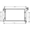 Radiateur, refroidissement du moteur TO2302 Ava Quality Cooling TO2302