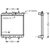 Radiateur, refroidissement du moteur PE2243 Ava Quality Cooling PE2243