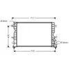 Radiateur, refroidissement du moteur AU2165 Ava Quality Cooling AU2165