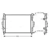 Radiateur, refroidissement du moteur RT2307 Ava Quality Cooling RT2307