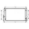 Radiateur, refroidissement du moteur TO2295 Ava Quality Cooling TO2295