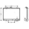 Radiateur, refroidissement du moteur MT2161 Ava Quality Cooling MT2161