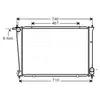 Radiateur, refroidissement du moteur HYA2148 Ava Quality Cooling HYA2148