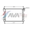 Radiateur, refroidissement du moteur AU2174 Ava Quality Cooling AU2174