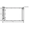 Radiateur, refroidissement du moteur TO2343 Ava Quality Cooling TO2343