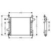 Radiateur, refroidissement du moteur FD2372 Ava Quality Cooling FD2372