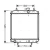 Radiateur, refroidissement du moteur DU2057 Ava Quality Cooling DU2057